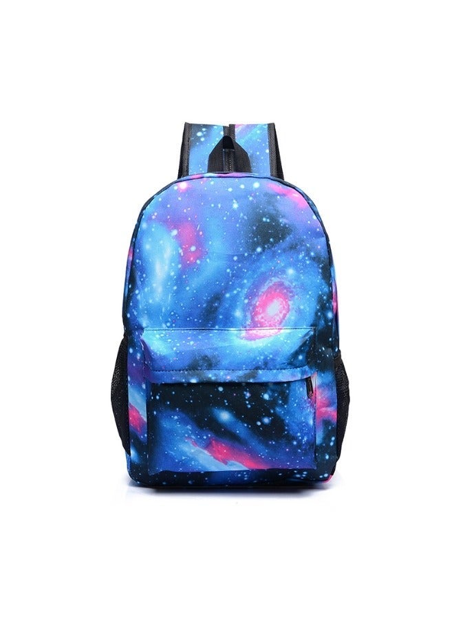 حقيبة ظهر بنمط السماء المرصعة بالنجوم حقيبة مدرسية للطلاب ذات سعة كبيرة - Image 1